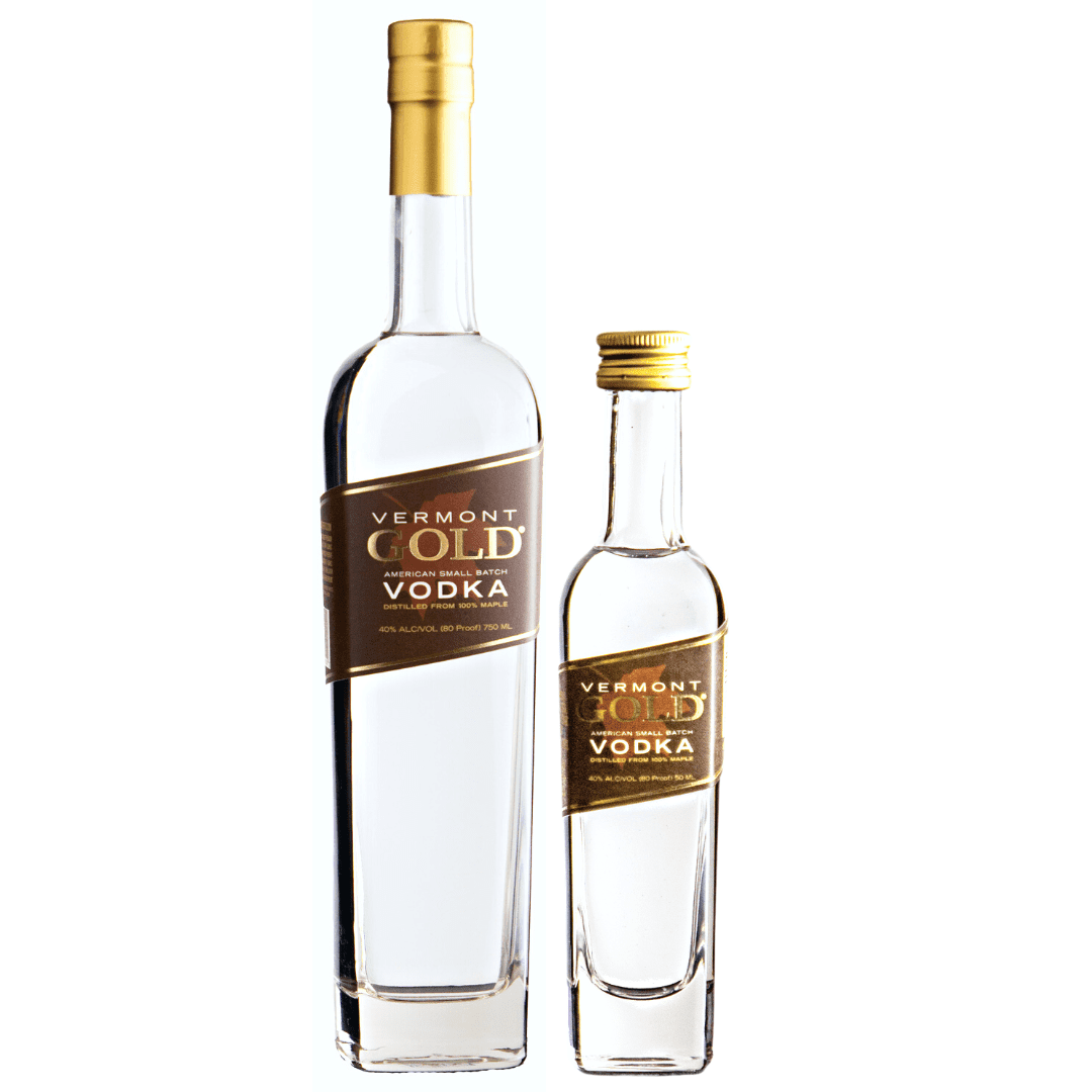 bottle of vermont gold vodka