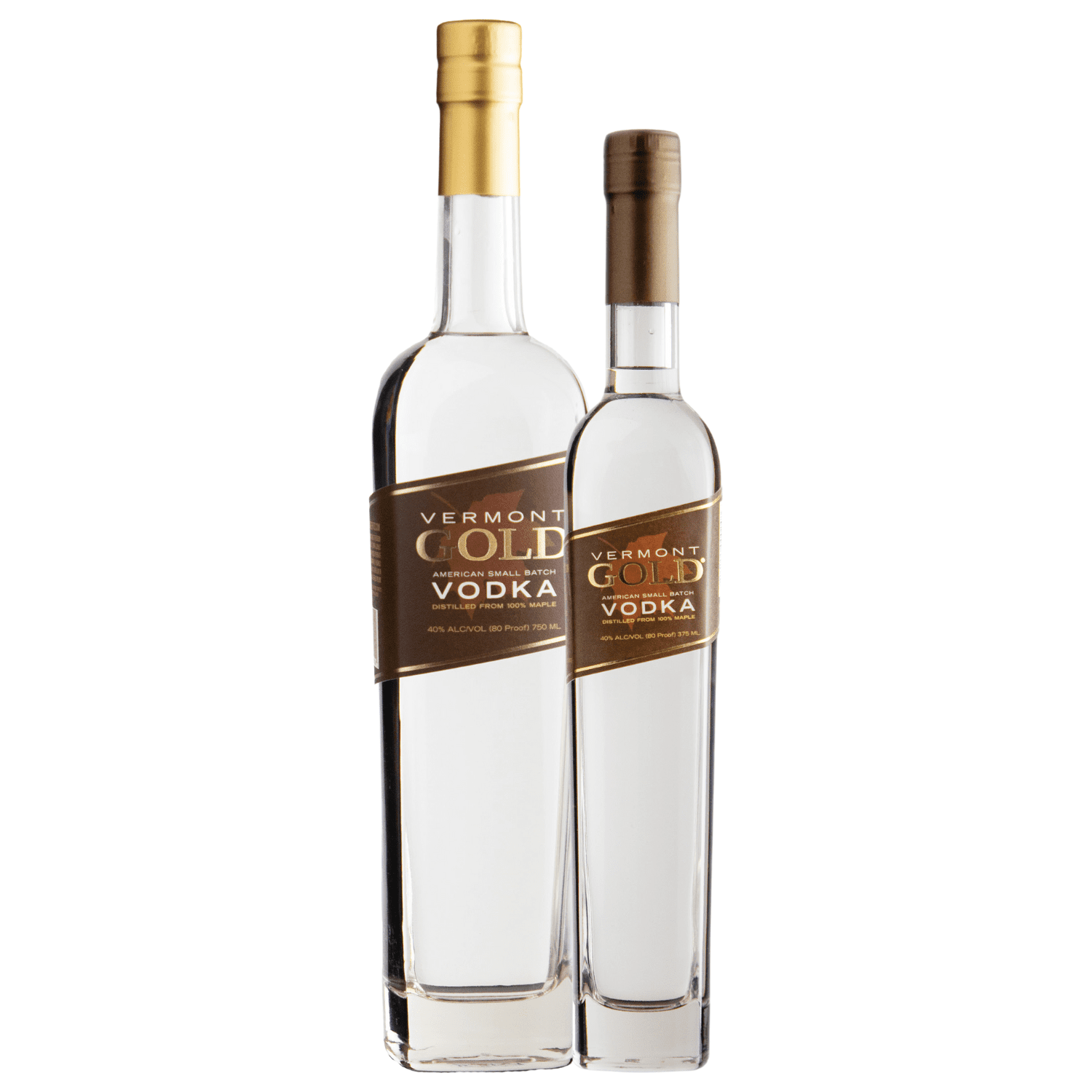 bottle of vermont gold vodka